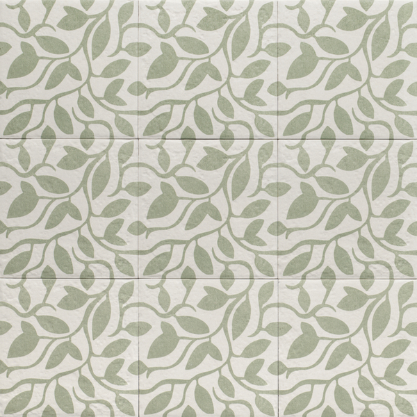 Керамогранит 20*20 Декор Зеленый Пять / Decor Green Five (уп.1 м2/ 25 шт)
