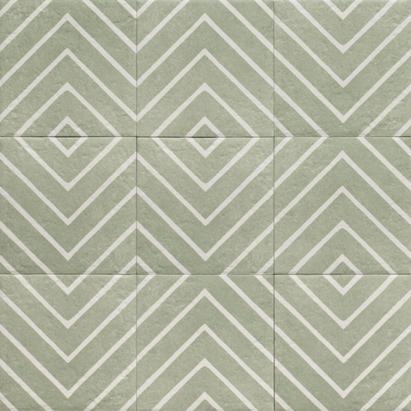 Керамогранит 20*20 Декор Зеленый Один / Decor Green One (уп.1 м2/ 25 шт)