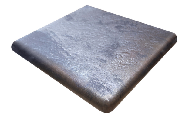 Ступень угол. Закругл. 33*33 Металл Черный / Esquina Redond. Metal Black (уп.2 шт)