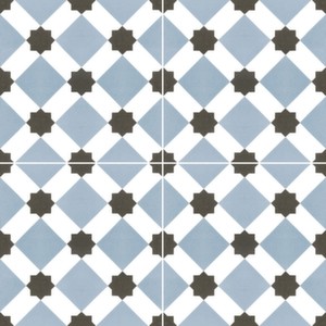 Напольная плитка 45.2*45.2 Howard Blue Pre-cut Satin