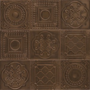 Настенная плитка 20*20 Relief Bronze (уп.1 м2/ 25 шт)