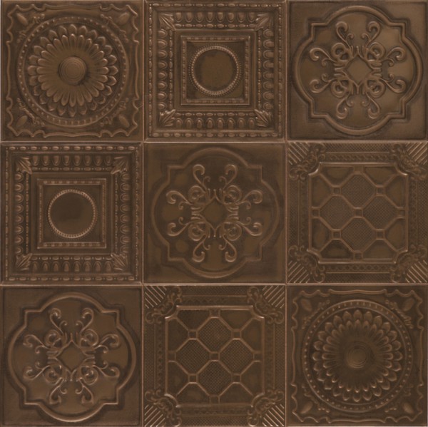 Настенная плитка 20*20 Relief Bronze (уп.1 м2/ 25 шт)