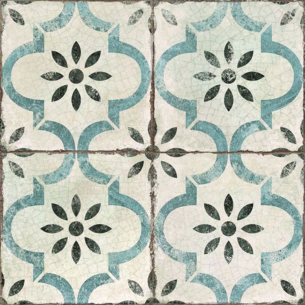 Керамогранит 45.2*45.2 Кито Голубой Преднарезанный Мат / Quito Blue Pre-Cut MT (уп.1.23 м2/6 шт)