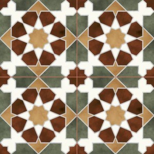 Напольная плитка 45.2*45.2 Rabat Green Pre-cut Matt