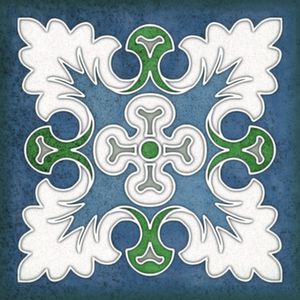 Настенная плитка 15*15 Smalto Decor 1 Blu (уп.0.9 м2/40 шт)