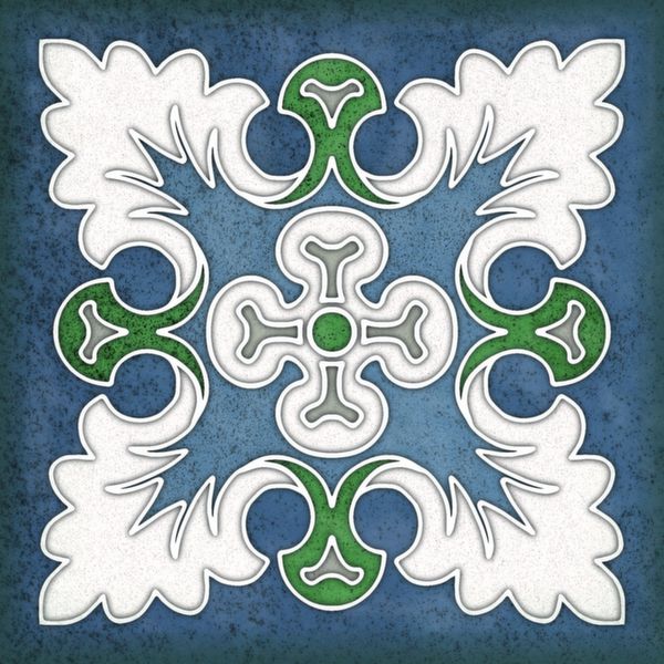 Настенная плитка 15*15 Smalto Decor 1 Blu (уп.0.9 м2/40 шт)