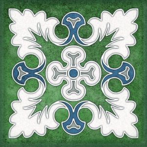 Настенная плитка 15*15 Smalto Decor 1 Verde (уп.0.9 м2/40 шт)