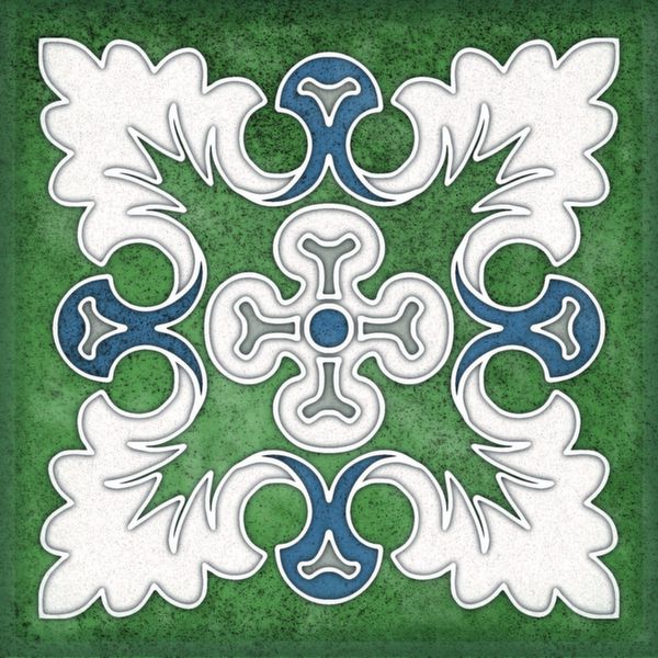 Настенная плитка 15*15 Smalto Decor 1 Verde (уп.0.9 м2/40 шт)