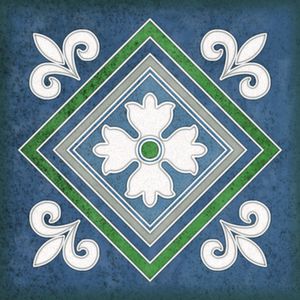Настенная плитка 15*15 Smalto Decor 2 Blu (уп.0.9 м2/40 шт)