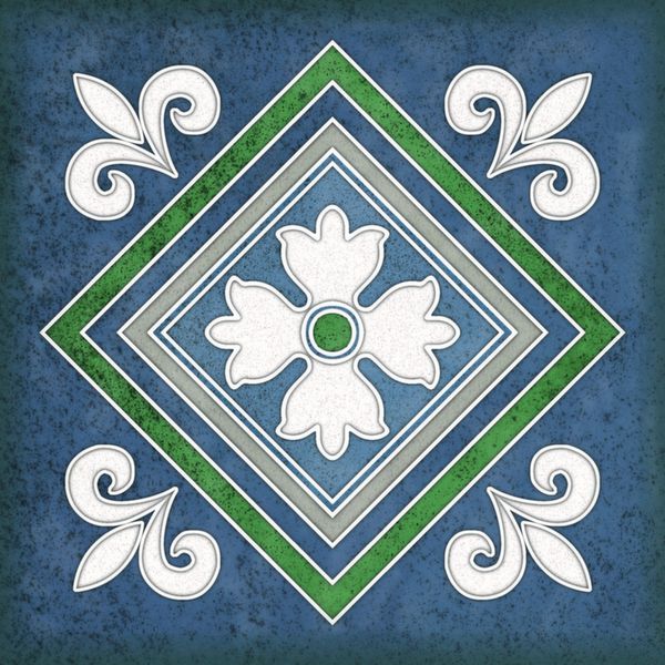 Настенная плитка 15*15 Smalto Decor 2 Blu (уп.0.9 м2/40 шт)