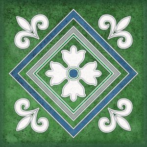 Настенная плитка 15*15 Smalto Decor 2 Verde (уп.0.9 м2/40 шт)