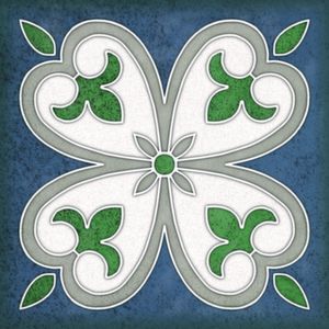 Настенная плитка 15*15 Smalto Decor 4 Blu (уп.0.9 м2/40 шт)