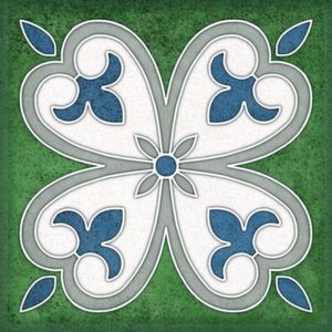 Настенная плитка 15*15 Smalto Decor 4 Verde (уп.0.9 м2/40 шт)